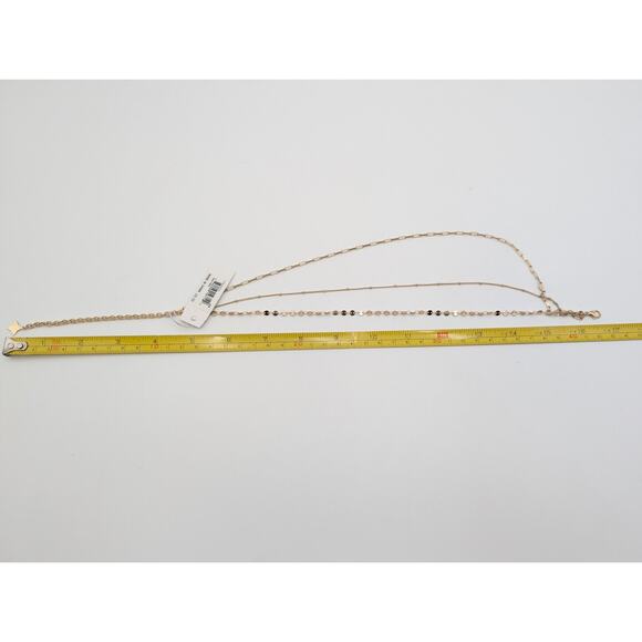 Panacea Gold Tone Triple Layer Chain Necklace Multi-Strand Fashion Jewelry - Picture 5 of 5